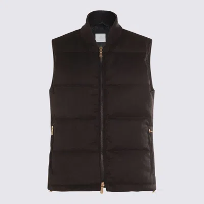 ELEVENTY BLACK WOOL DOWN JACKET