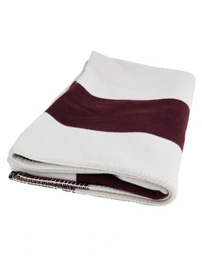 Eleventy Blanket Or Cover Burgundy Size - Wool, Cashmere, Lambskin