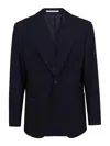 Eleventy Black Cotton Jacket With Classic Lapel And Modern Fit In Black