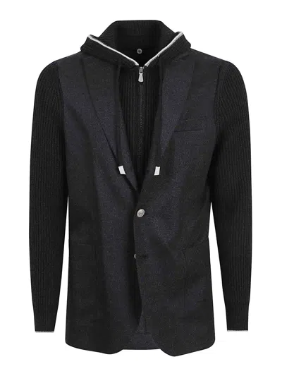 Eleventy Jacket With Bib In Black