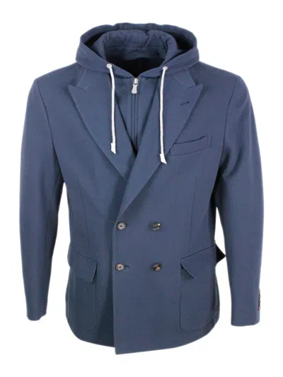 Eleventy Blazer In Blue