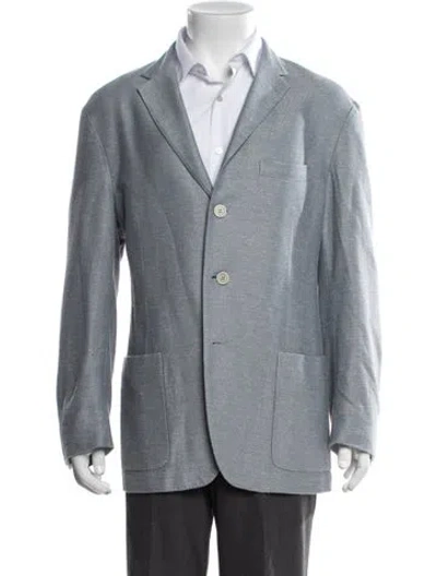 Pre-owned Eleventy Blazer In Blue/grey
