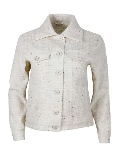 Eleventy Blazer In Cream
