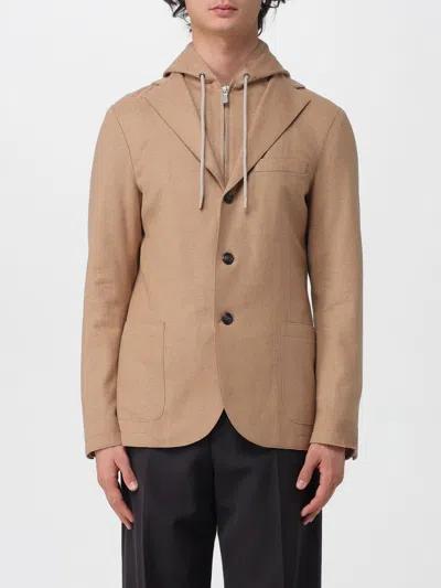 Eleventy Blazer  Men Color Camel In Brown