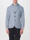 Eleventy Blazer  Men Color White In Blue