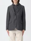 Eleventy Blazer  Woman Color Black In Gray