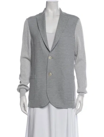 Pre-owned Eleventy Blazer In Gray