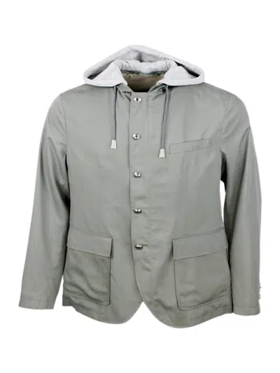 Eleventy Blazer In Green