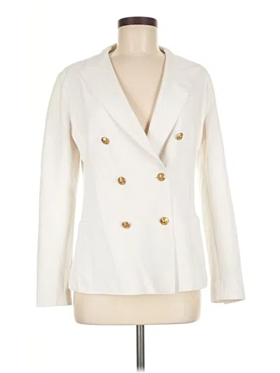 Pre-owned Eleventy Blazer Jacket In Ivory