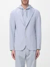 Eleventy Jacket  Men Color Gnawed Blue