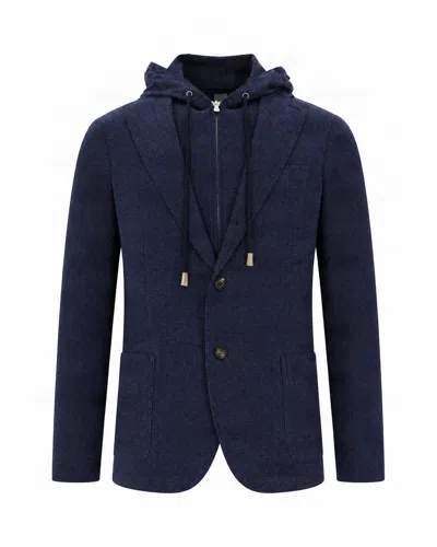 Eleventy Blazer Sovrapposto Blu Navy In Blue