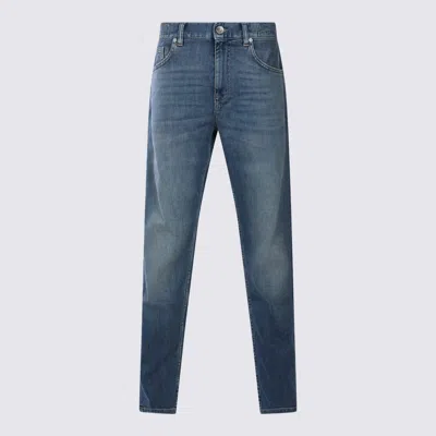 ELEVENTY BLUE COTTON DENIM JEANS