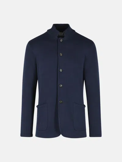 Eleventy Blue Cotton Sweater