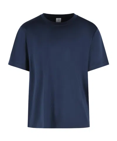 Eleventy Cotton Crew Neck Regular Fit T Shirt In Blue