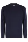 Eleventy Timeless Crewneck Sweater With Ribbed Details