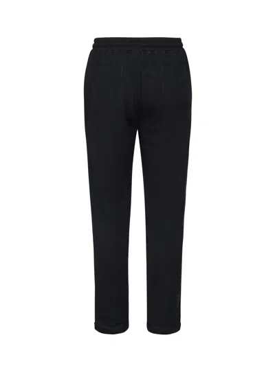 Eleventy Blue Silk Cotton Jogger Trousers