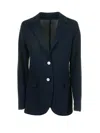 Eleventy Blue Single-breasted Jacket In Blue
