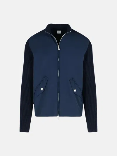 Eleventy Blue Wool Blend Jacket