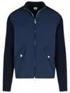 Eleventy Blue Wool Blend Jacket Men In Blue