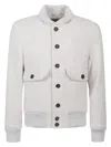 Eleventy Bomber Jacket In Gray