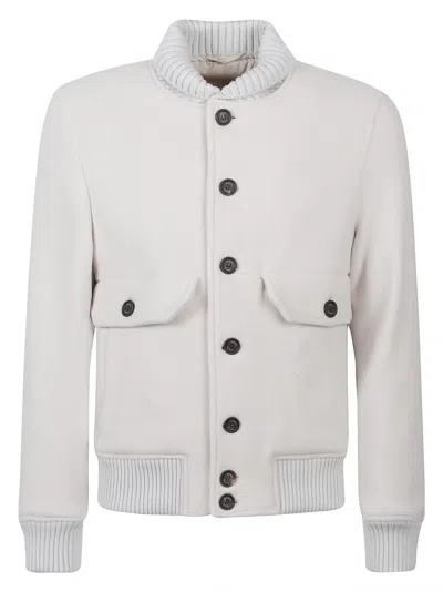 Eleventy Bomber Jacket In Gray