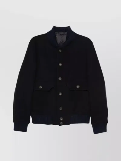 ELEVENTY BOMBER JACKET SHAWL COLLAR