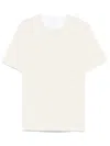 Eleventy Relaxed-fit Short-sleeve T-shirt With Round Neckline In Beige