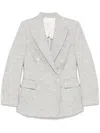 Eleventy Bouclé-design Blazer In Grey