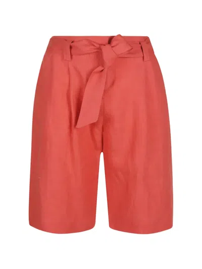 Eleventy Knee-length Drawstrig Shorts In Red