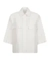 Eleventy Collared Shirt In White