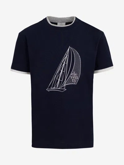ELEVENTY ELEVENTY BOYS SAILING BOAT T-SHIRT