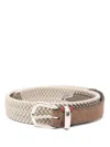 Eleventy Braided Belt In 中性色