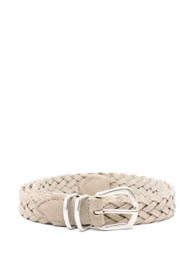 Eleventy Braided Belt In 中性色