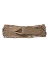 Eleventy Braided Leather Belt In Neutrals