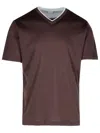 Eleventy Burgundy Cotton T-shirt Men In Red