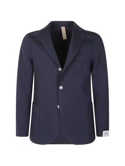 Eleventy Button Blazer In Blue