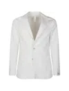Eleventy Button Blazer In White