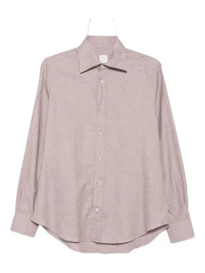 Eleventy Button-down Shirt In Pink