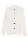Eleventy Button-down Wool Shirt In White