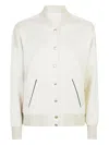 Eleventy Button-fastening Bomber Jacket In Neutral