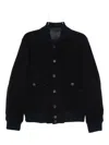Eleventy Button-fastening Flap-pocket Jacket In Black