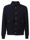 Eleventy Button-fastening Flap-pocket Jacket In Black
