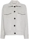 Eleventy Oversized Grey Wool And Cashmere Jacket In Grey