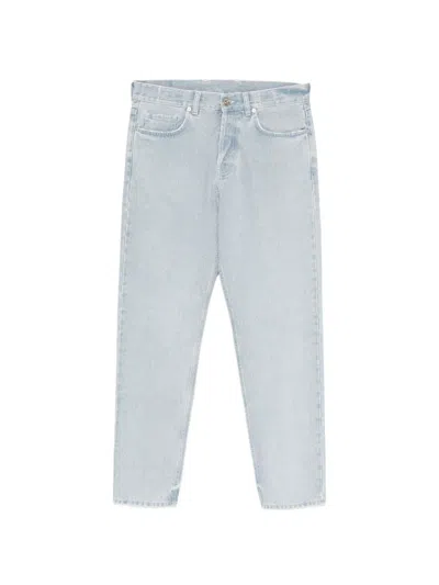 Eleventy Button-fastening Jeans In Blue