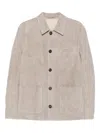 Eleventy Button-fastening Patch-pocket Jacket In Neutral