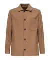 Eleventy Button-fastening Patch-pocket Jacket In Brown