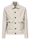 Eleventy Button-fastening Patch-pocket Shirt In Neutral