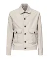 Eleventy Button-fastening Patch-pocket Shirt In Neutral