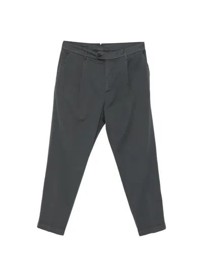 Eleventy Button-fastening Trousers In Gray