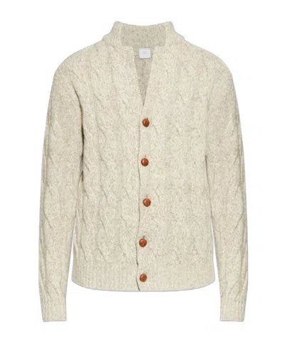 Eleventy Button-front Cardigan In Brown